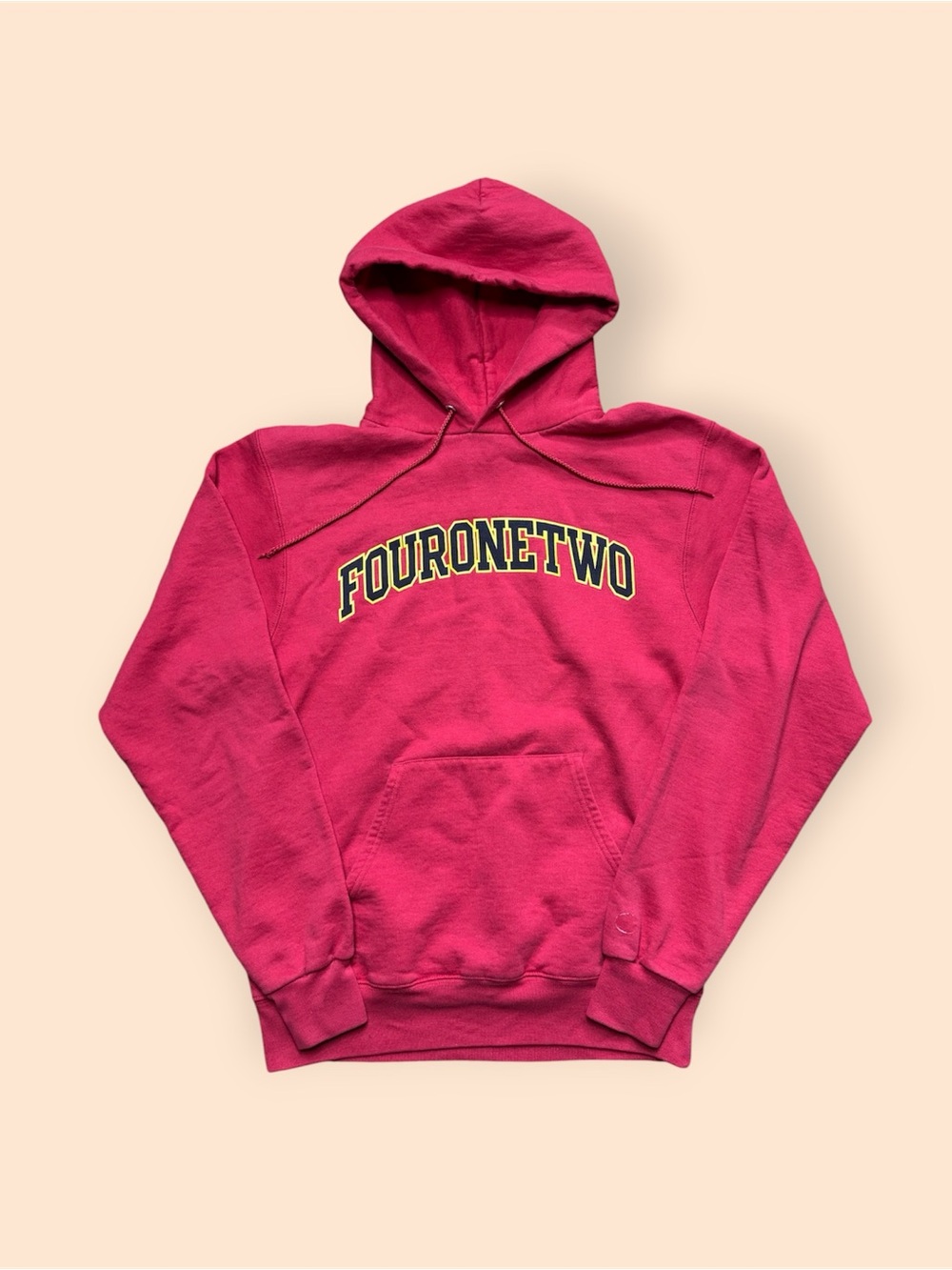 Four One Two Champion Hoodie Red Men’s Small Pittsburgh 412